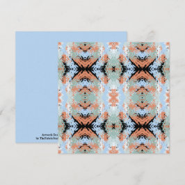 Tarjeta Abstract Split Ends Pattern And Soft Pastels