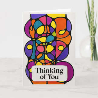 Tarjeta Abstract Thinking of You