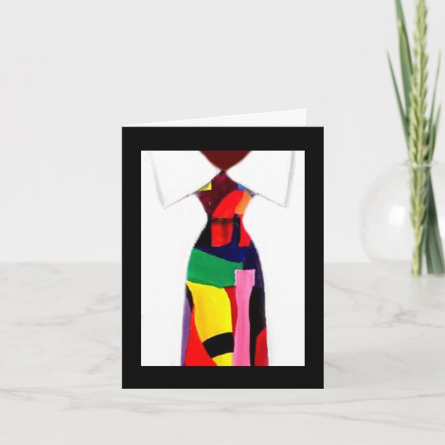 Tarjeta "Abstract Tie" Card de Alicia L. McDaniel (Anverso)