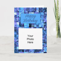 Tarjeta abstracta de la foto del cumpleaños