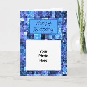 Tarjeta abstracta de la foto del cumpleaños