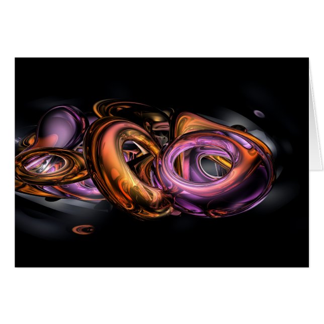 Tarjeta abstracta de la pintada (Anverso (Horizontal))