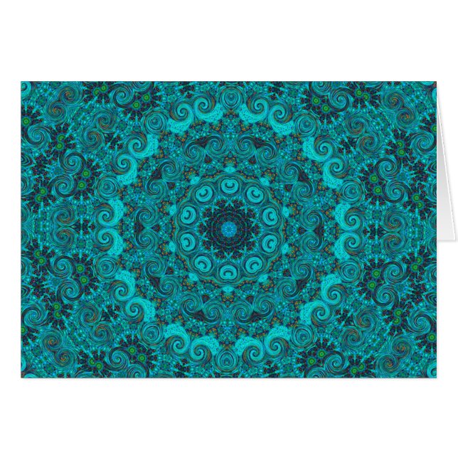 tarjeta abstracta de la tierra (Anverso (Horizontal))