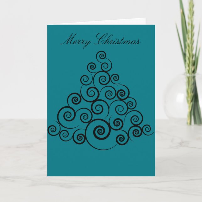 Tarjeta abstracta de las Felices Navidad (sobres (Anverso)
