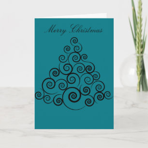 Tarjeta abstracta de las Felices Navidad (sobres
