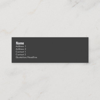 Tarjeta abstracta del perfil Retro-MOD