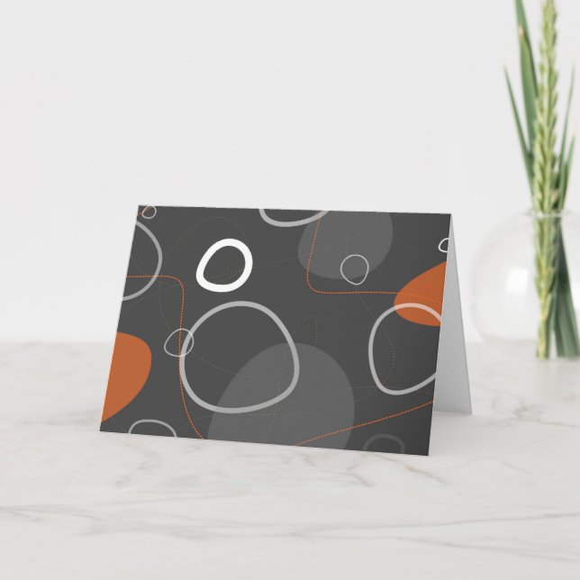 Tarjeta abstracta retro-moderna (Anverso)