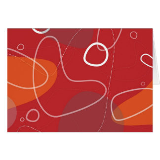 Tarjeta abstracta Retro-Moderna