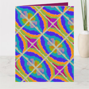 TARJETA ABSTRACTO ARTE MISTY BLUE Y CLOUDY DREAM CARAMEL