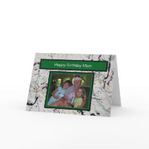 Abstracto colorido Pintado de Plátano Cumpleaños o