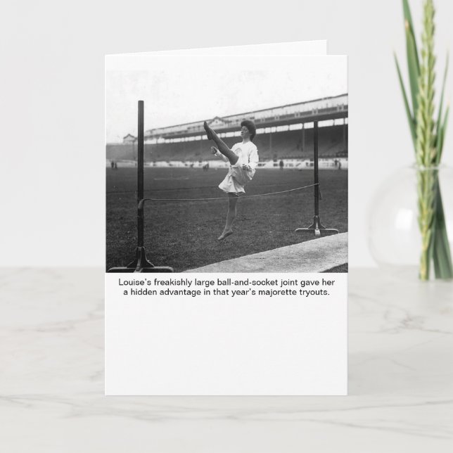 Tarjeta Absurd High-Kick Louise Stock Photo (Anverso)