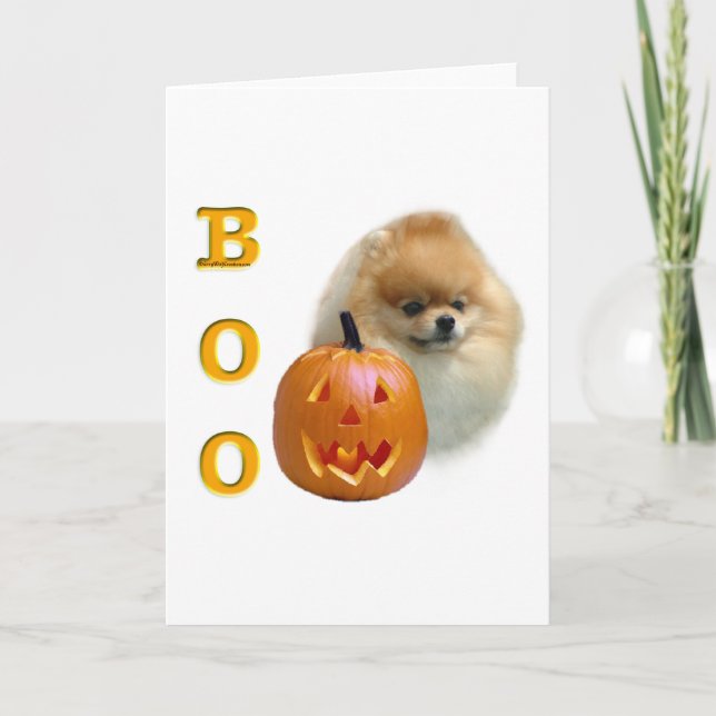 Tarjeta Abucheo de Pomeranian (Anverso)