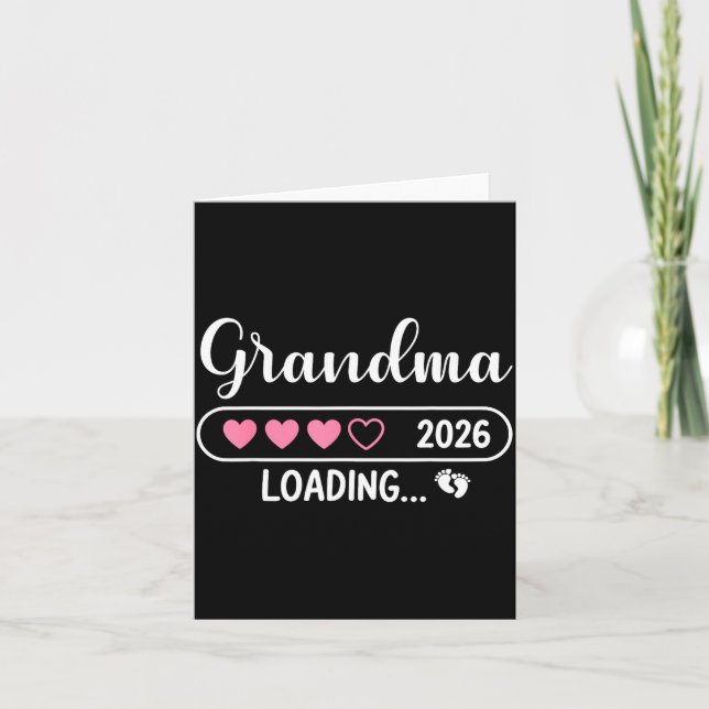 Tarjeta Abuela 2026 Cargando Nueva Abuela Est 2026 (Anverso)