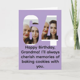 Tarjeta Abuela 64º cumpleaños