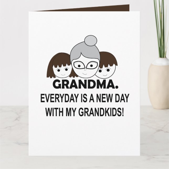 Tarjeta Abuela Abuela Abuela Linda (Anverso)