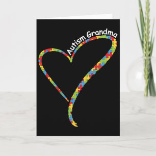 Tarjeta Abuela Autismo Conciencia del Autismo Pieza de Rom