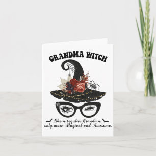 Tarjeta Abuela Bruja Mágica - Increíble Bruja de Halloween
