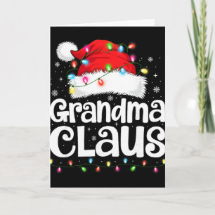 Tarjeta Abuela Claus Coincidencia Familiar Navidad Diverti