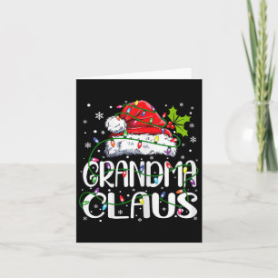 Tarjeta Abuela Claus Navidades Papá Noel Matando Navidad f