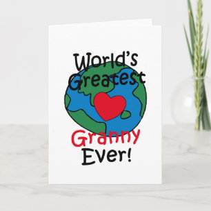 Tarjeta Abuela Corazón Más Grande Del Mundo