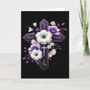 Tarjeta Abuela Cruz de Pascua Dios Ropa Basada en la Fe Re