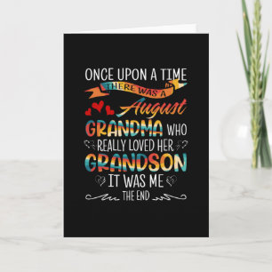 Tarjeta Abuela de Agosto que realmente amaba a sus nietos