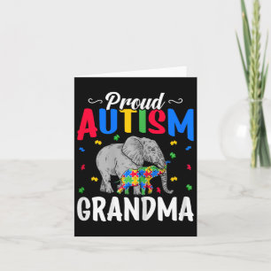 Tarjeta Abuela de autismo orgullosa - Autismo autista auti