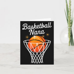 Tarjeta Abuela de baloncesto nana aro de baloncesto madres