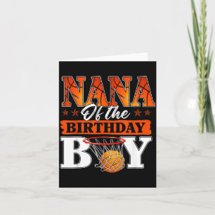 Tarjeta Abuela de béisbol del niño de cumpleaños familiar 