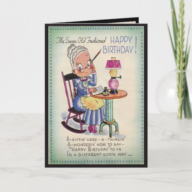 Tarjeta Abuela de cumpleaños (Anverso)