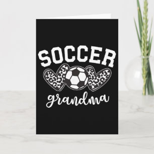 Tarjeta Abuela de fútbol Abuela de fútbol Día del juego Dí