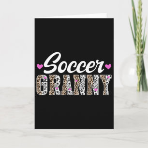Tarjeta Abuela de fútbol de una abuela de jugadora de fútb