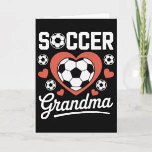 Tarjeta Abuela de Fútbol Fuerte Orgullosa Dedicada Jugador
