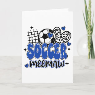 Tarjeta Abuela de fútbol linda leopardo Abuela de fútbol d