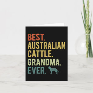 Tarjeta Abuela de ganado australiano siempre amantes de lo