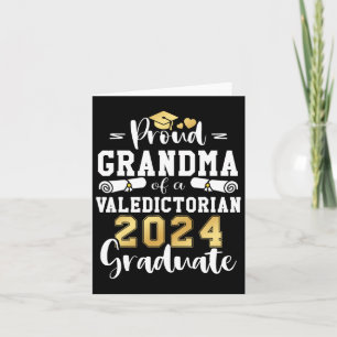 Tarjeta Abuela De Graduación De Valedictorian Cl 2024