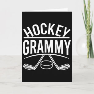 Tarjeta Abuela de hockey familia de hockey divertido 