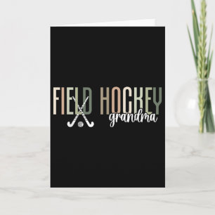 Tarjeta Abuela de Hockey sobre Césped de un Jugador de Hoc