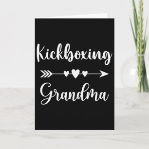 Tarjeta Abuela de Kickboxing Amantes del Kickboxing Kickbo