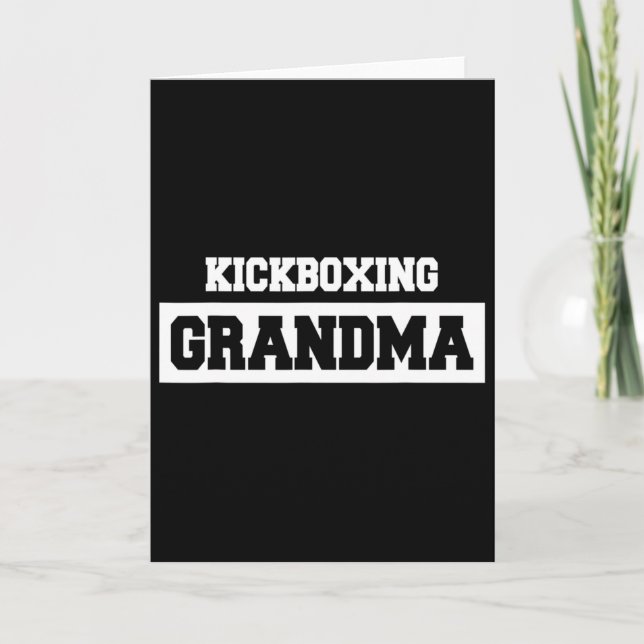 Tarjeta Abuela de kickboxing - Kickboxer (Anverso)