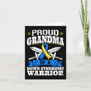 Tarjeta Abuela de la abuela de un guerrero del síndrome de