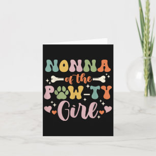 Tarjeta Abuela de la chica de la fiesta de la pata Familia