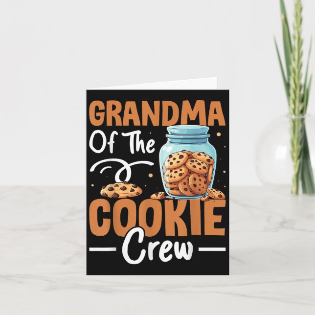 Tarjeta Abuela De La Tripulación De Galletas  (Anverso)