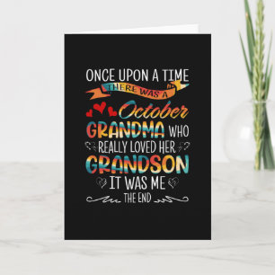 Tarjeta Abuela de Octubre Que De Verdad Amaba A Sus Nietos