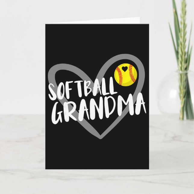 Tarjeta Abuela de sóftbol _4  (Anverso)