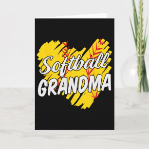 Tarjeta Abuela de sóftbol Diseños de sóftbol para mujeres