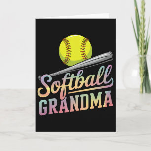 Tarjeta Abuela de sóftbol Jugadora de sóftbol Día del Jueg
