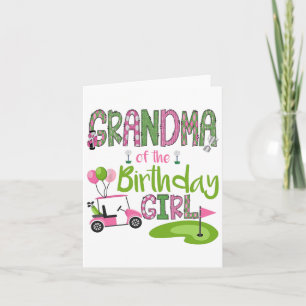 Tarjeta Abuela Del Amo De Chica De Cumpleaños En Un Solo G
