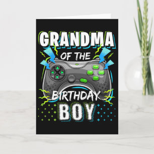 Tarjeta Abuela Del Bi De Videojuego De Cumpleaños