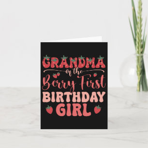 Tarjeta Abuela Del Chica De Cumpleaños Primera Familia Ber